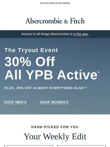 Abercrombie & Fitch Sale Announcement