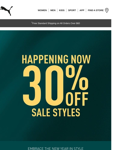 Puma Sale Announcement