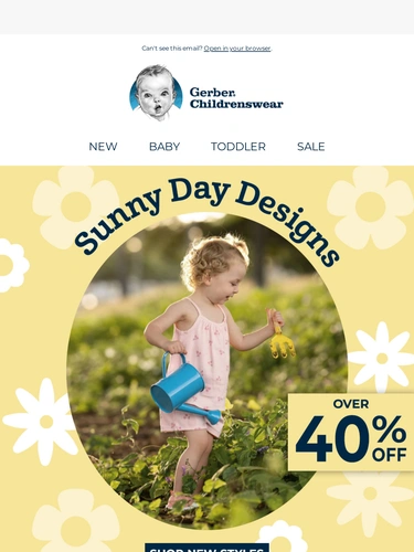 Gerber Childrenswear Newsletter