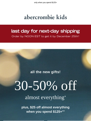 Abercrombie & Fitch Newsletter