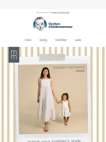 Gerber Childrenswear Sale Announcement