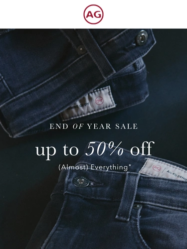 AG Jeans Sale Announcement