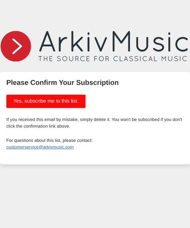 ArkivMusic Newsletter