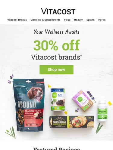 Vitacost Sale Announcement