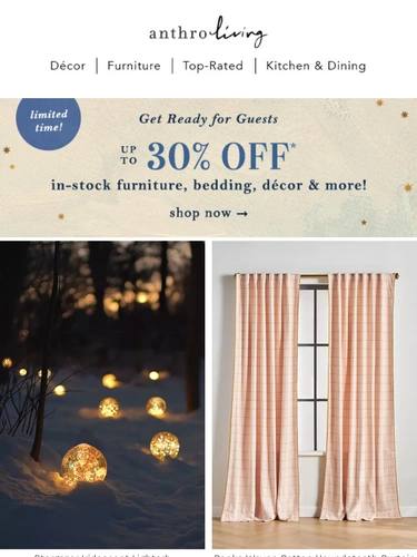 Anthropologie Newsletter