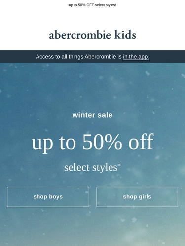 Abercrombie & Fitch Newsletter