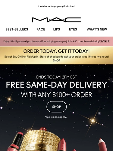 M·A·C Cosmetics Newsletter