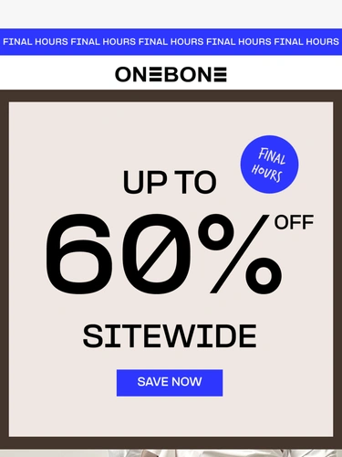 ONE BONE Sale Announcement