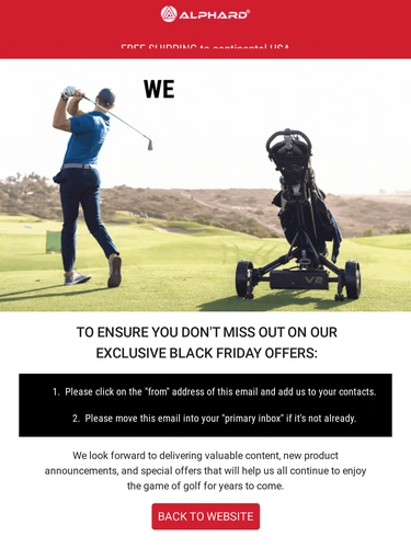 Alphard Golf Newsletter