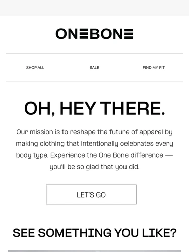 ONE BONE Newsletter