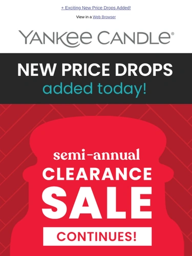 Yankee Candle Sale Announcement