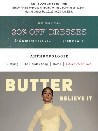 Anthropologie Newsletter