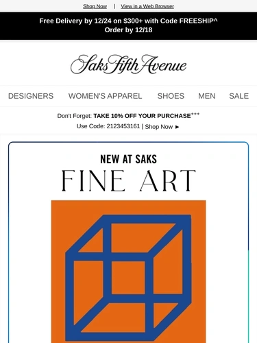 Saks Fifth Avenue Newsletter