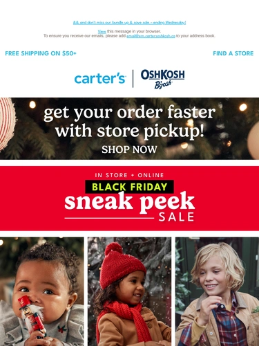 Carter's OshKosh Newsletter