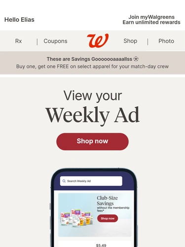 Walgreens Sale Announcement