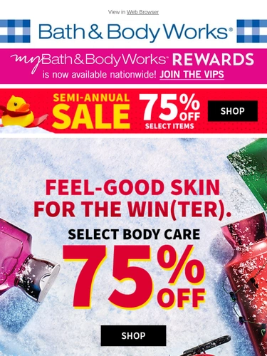 Bath & Body Works Sale Announcement