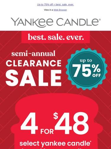 Yankee Candle Newsletter