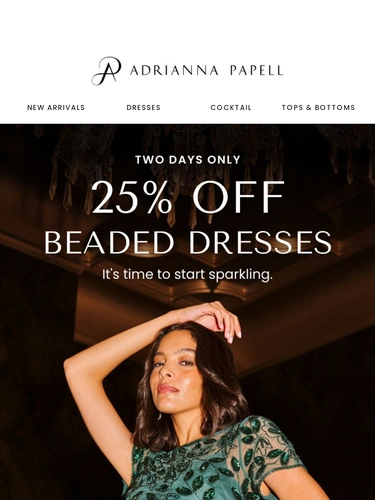 Adrianna Papell Sale Announcement