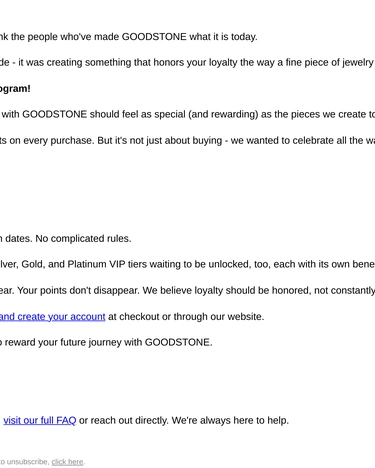 Good Stone  Loyalty Program