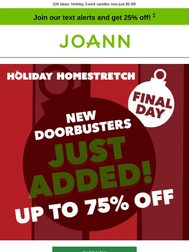 Joann Newsletter