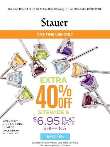 Stauer Sale Announcement