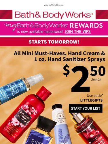 Bath & Body Works Newsletter