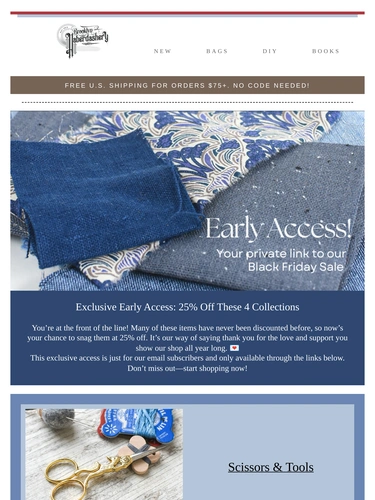 Brooklyn Haberdashery Newsletter