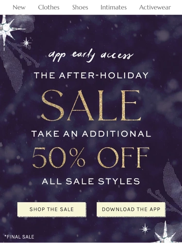 Free People Sale Announcement