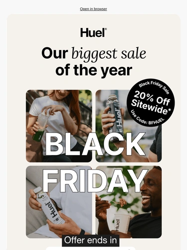 Huel Sale Announcement