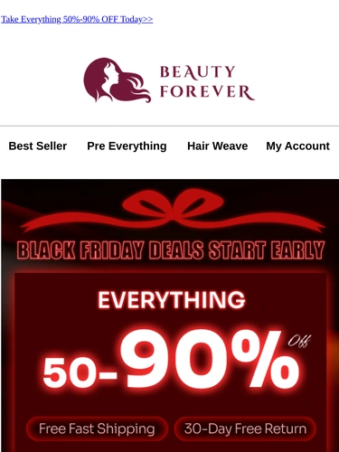 Beauty Forever Sale Announcement