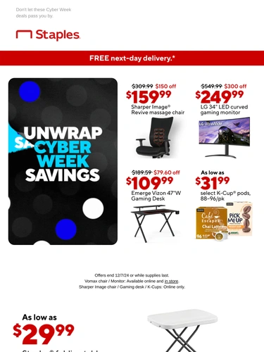 Staples Sale Announcement