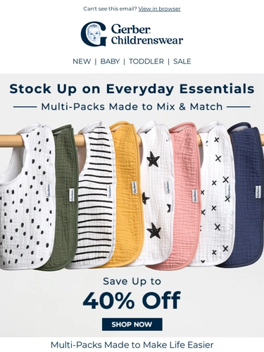 Gerber Childrenswear Email