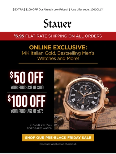 Stauer Newsletter