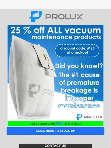 ProLux Cleaners Newsletter