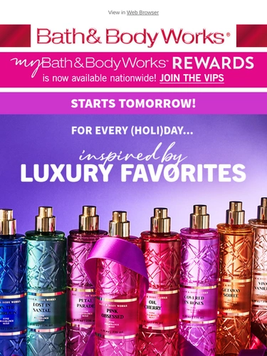 Bath & Body Works Newsletter