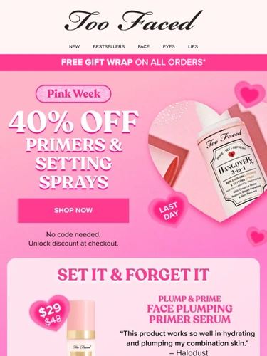 Too Faced Newsletter