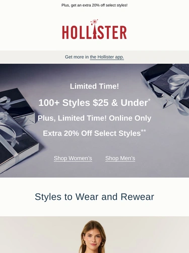 Hollister Co Newsletter