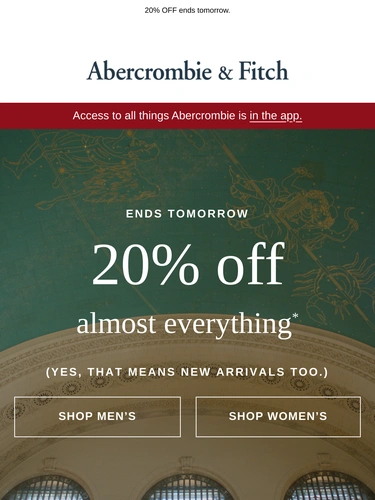 Abercrombie & Fitch Newsletter