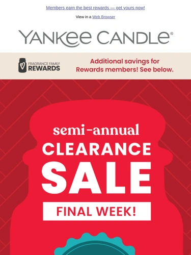 Yankee Candle Sale Announcement