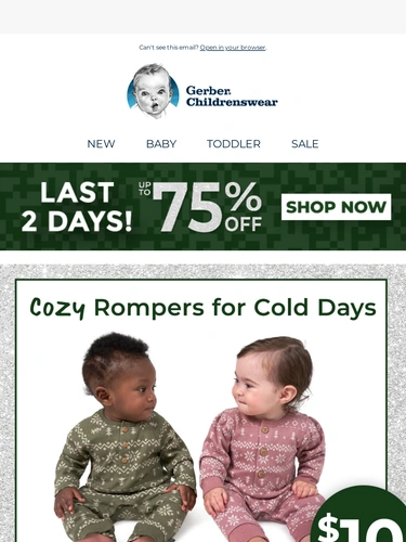 Gerber Childrenswear Newsletter