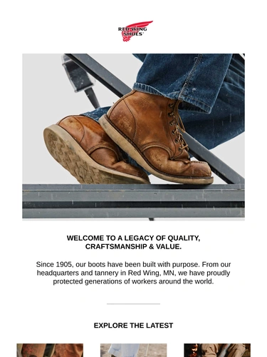 Red Wing Shoes Newsletter