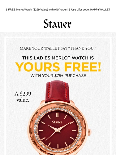 Stauer Newsletter