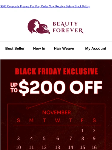 Beauty Forever Sale Announcement