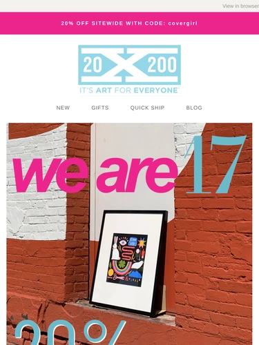 20x200 Newsletter