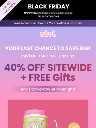 MyObvi Sale Announcement