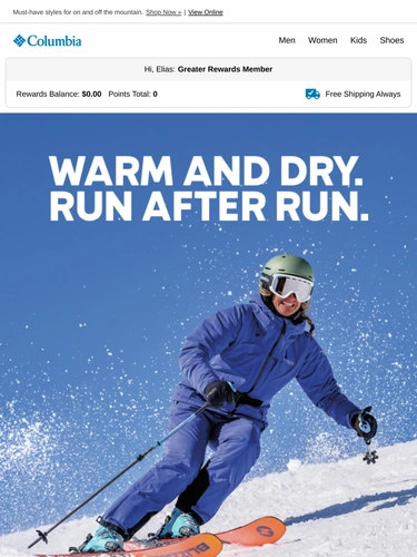 Columbia Sportswear Newsletter