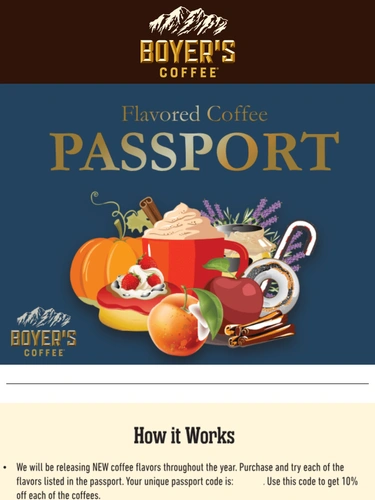 Boyer's Coffee Newsletter