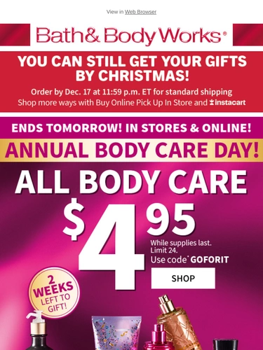 Bath & Body Works Newsletter