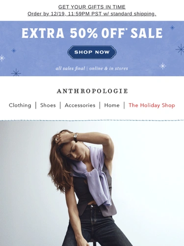 Anthropologie Newsletter