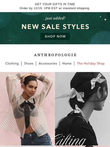 Anthropologie Newsletter